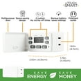 thumbnail image 4 of myTouchSmart Digital Fashion Timer, 1-Outlet Polarized, 2 Settings, 24hr, White, Cover, 0 Amps, 4 of 11