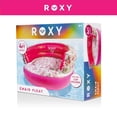 thumbnail image 4 of Silla Flotante Inflable para Piscina ROXY Blanca con Motivo Floral y Respaldo, 4 of 5