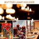 thumbnail image 3 of 1pc Lotus Design Candlestick Decorativo Vela Temple Soporte de vela Golden, 3 of 6