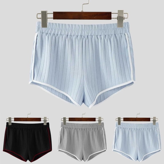 Bixock Womens Pajama Shorts Pj Pants Sleep Shorts Solid Color Ribbed Elastic Waist Shorts Thin Loose Casual Home Sleepwear