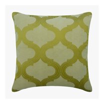 Pillow Case Custom, Decorative Green Throw Pillows Couch, 12x12 inch (30x30 cm) Silk Zippered Throw Pillow Covers, Pillow Covers with Trellis, Geometric Patterned - Trellis Weave