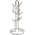 thumbnail image 3 of Spectrum Diversified Euro 6 Countertop Mug Tree, Mugs & Tea Cup Storage Rack, Coffee Counter Bar Accessory & Kitchen Organizer, Satin Nickel, 3 of 4