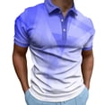 thumbnail image 3 of Vetsdori Mens Short Sleeve Shirts Polo Pullover Print Casual Work Mesh Quick Dry Summer Gift for Men T-Shirts for Men Button up, 3 of 8