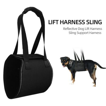 Dog Lit Dog Lift Harness Reflective Sling Support Harness for Veterinarian Dog Canine K9 Sling Lift Adjustable Straps XL ()