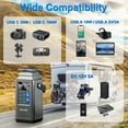 thumbnail image 3 of 296Wh Portable Power Station 100W Fast Charging 80000mAh Solar Generator Lithium Battery Bank for Camping Hiking Emergency Preparedness Outdoor Adventures Off Grid Backup Power Supply Lantern Light, 3 of 8