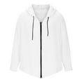 thumbnail image 4 of Zip Up Hoodie Men 2026 Spring Fall Long Sleeve Lightweight Cotton Linen Full Zipper Hooded Shirt Jacket Cardigan Outerwear, 4 of 4