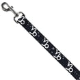 thumbnail image 2 of Buckle-Down Pet Leash, Dog Leash, Zodiac Capricorn Symbol Constellations Black White, 4 Feet Long 1.0 Inch Wide, 2 of 6