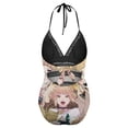 thumbnail image 6 of My Hero Academia Himiko Toga Mha Women's Swimwear Strap One Piece Backless Tummy Control V Neck Swimsuit Summer Beach Vacation Bathing Suit, 6 of 7