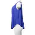thumbnail image 5 of SSOULM Women's Loose Fit Flowy V Neck Sexy Pleated Cami Tank Top With Plus Size, 5 of 5