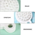 thumbnail image 3 of MILISTEN 3pcs Hair Scalp Brush Silicone Shampoo Scalp Massager Brush Palm Brush Head Scrubber Brush for Hair Stimulation White, 3 of 5