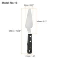 thumbnail image 2 of Uxcell 2 Pieces No.10 Painting Palette Knife Stainless Steel Pointy Spatula Paint Pallet Knife for Oil Acrylic, 2 of 6
