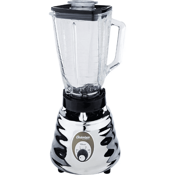 Oster Classic Series Blender Chrome with 6-Cup Glass Jar