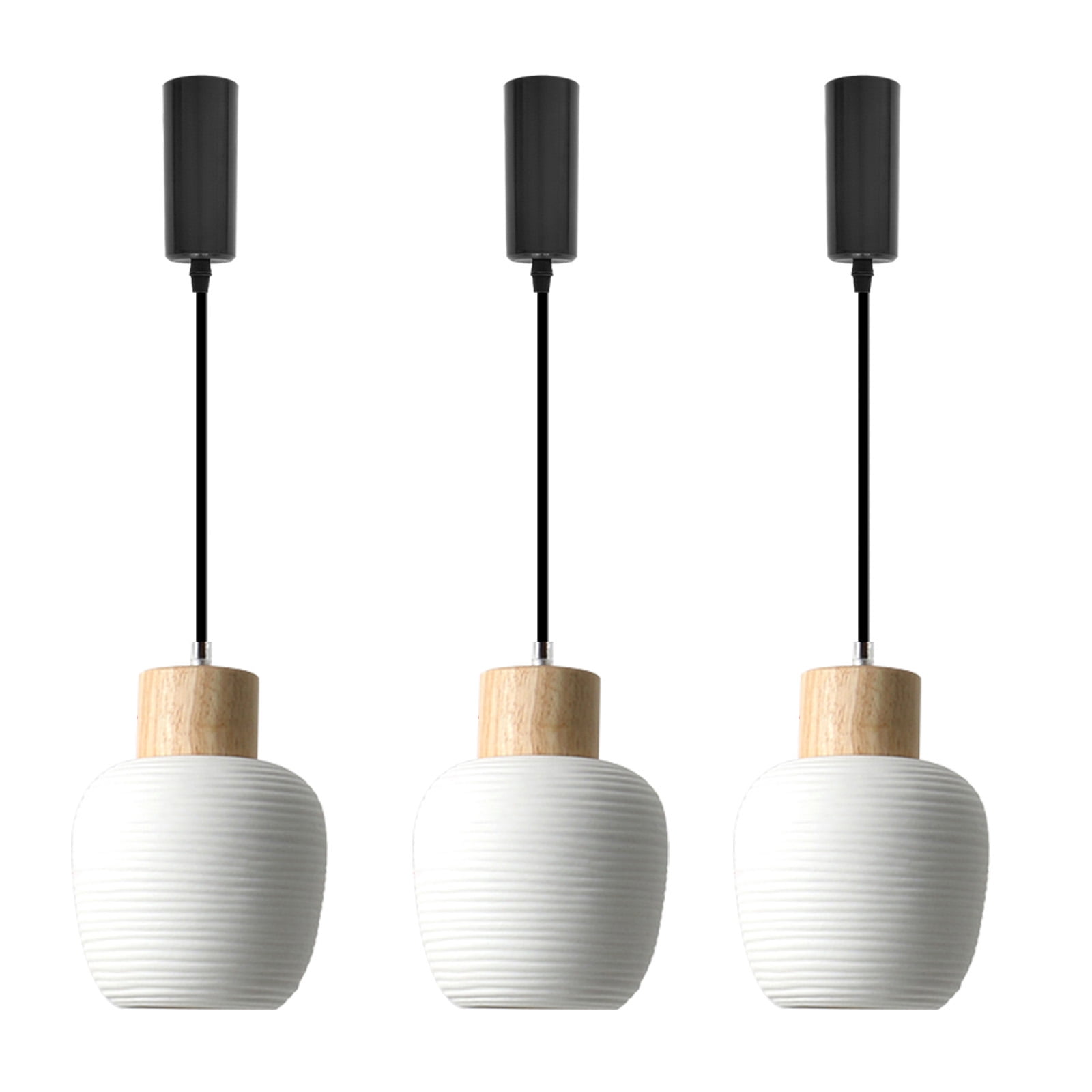 Kiven HType Track Lighting, 3Light Modern Halo Track Pendant Light