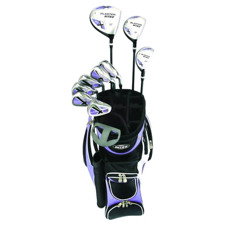 Nitro Golf Women's Blaster 15 Piece Complete Set With Bag (Best Golf Clubs For 7 Year Old)