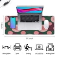 thumbnail image 5 of Funky Florals for Your Desk: Vintage Groovy Flowers Mouse Pad - Cute & Large, Non-Slip Rubber Base, Stitched Edges - Ideal Home Office Decor for Women - 31.5x11.8 inches, 5 of 7