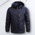 thumbnail image 5 of Abrigo Abrigo de hombre Senderismo Camping Ropa deportiva Térmica Exterior Outwears Primavera Otoño Chaqueta Cgtredaw Azul marino T M para Hombre, 5 of 5