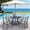 Gray, variant on BUPPLEE 5-Piece Outdoor Dining Set with Textilene Chairs and Round Table with Umbrella Hole for Patio and Backyard