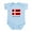 Sky Blue, variant on CafePress - Denmark Infant Bodysuit - Baby Light Bodysuit, Size Newborn - 24 Months