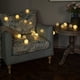 thumbnail image 3 of Guirnalda de 20 bolas LED de color blanco cálido Ø 6 cm, guirnalda de luces de algodón, decoración para habitación de bebé, fiesta, Navidad, boda Adepaton GX-136, 3 of 7