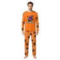 thumbnail image 4 of Halloween Matching Family Pajamas, Halloween Family Matching Pajamas Set, Spider Witch Pumpkin Broom Long Sleeve Sleepwear, Graphic Loungewear, Soft Fun Holiday Nightwear for Parties & Gatherings, M, 4 of 4