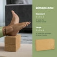 thumbnail image 3 of Yoga Blocks - Eco Friendly Foam 2 PCS Yoga Block Non-Slip Durable Fitness for Improve Strength, Flexibility - Cork, 3 of 7