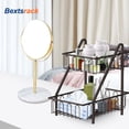 thumbnail image 3 of Bextsrack 2-Tier Countertop Fruit Holder Square with Side Framefor countertop-Black, 3 of 6