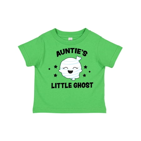 

Inktastic Cute Auntie s Little Ghost with Stars Gift Toddler Toddler Girl T-Shirt