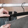 thumbnail image 4 of 10 Piece Trouser Rack with Adjustable Anti-Rust Clips for Pants, Skirts, Clothes Rack, Black, 4 of 4