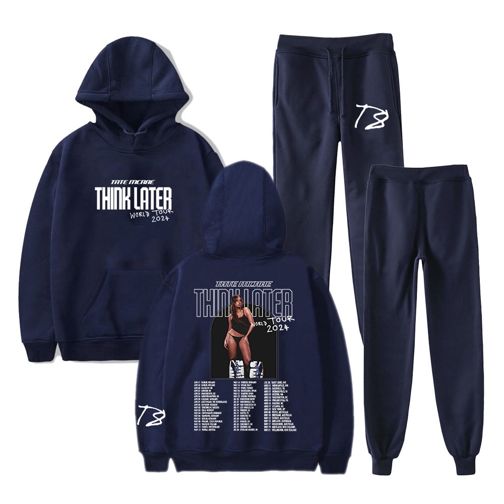 Tate McRae Think Later World Tour 2024 Merch Hoodie Jogger