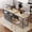 Gray, variant on Yoneston 74.5" Rolling Kitchen Island with Extendable Dining Table, Kitchen Storage Cart with Spice Rack and 2 Drawers 4 Doors for Kitchen, Dining Room, White