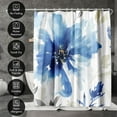 thumbnail image 4 of Americanflat 71x74 Floral Shower Curtain  100% Polyester Shower Curtain with 12 Hooks  Shower Curtains for Bathroom  Shower Curtain Art by PI Creative Art, 4 of 10