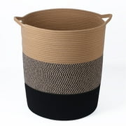 Tall Laundry Basket Hamper 1816" Large Jute Rope Basket Woven Hamper Storage Baskets for for Dirty Clothes Toys Pillows Towels