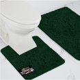 thumbnail image 1 of Juego de alfombras de baño GORILLA GRIP Soft Chenille de 2 piezas Hunter, 1 of 9