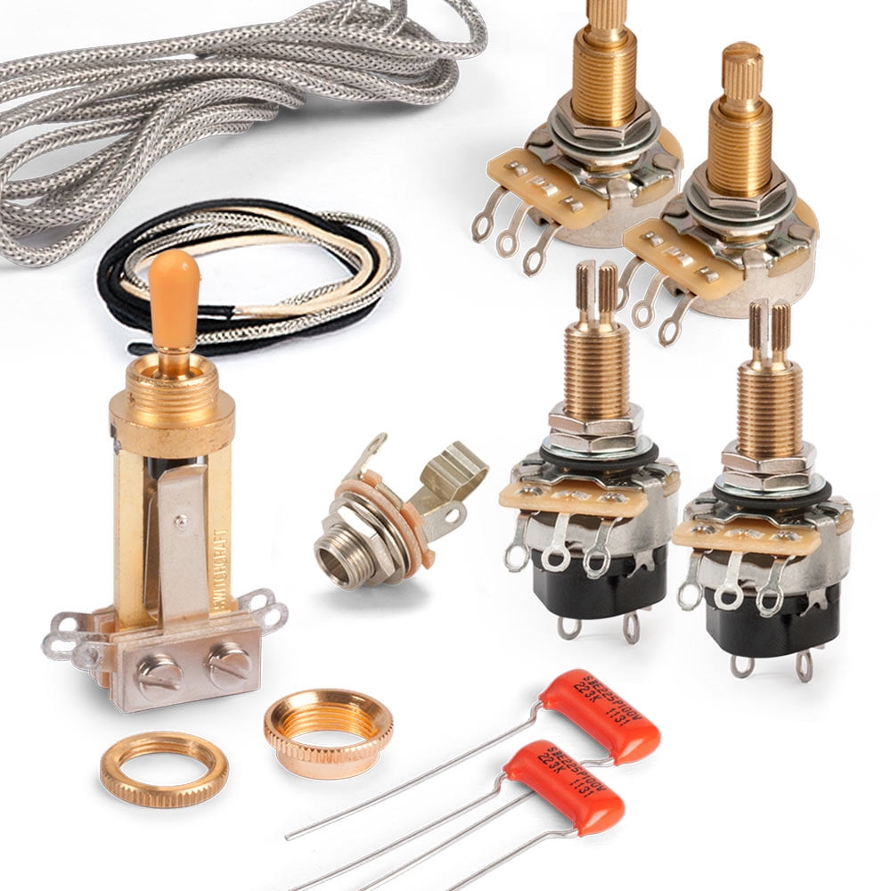 Golden Age Premium Wiring Kit for Gibson Les Paul with Pushpull Pots