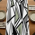 thumbnail image 5 of Table Runners 72 Inches Long Dress Scarves, Sage Green Black Geometric Farmhouse Kitchen/Dining Table Runner, Coffee Tablerunners, Abstract Art Modern Line 18x72 Inch, 5 of 9