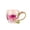 No Spoon, variant on Flower Tea Cup ,Daisy Flower Clear Glass Fancy Coffee Cup Autumn Mug for Her Mom Wife Grandma Girls Friends Valentines Christmas Birthday Present Idea for Juice,Hot And Cold Drinks Use