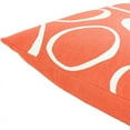 thumbnail image 4 of Lachen Woven Modern Pillow Cover in Burnt Orange, Cream, 4 of 4