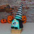 thumbnail image 4 of Billuyoard Muñeco de gnomo de Halloween, diseño de escena interesante, accesorio de decoración brillante alimentado por batería, decoración de mesa, Kits de decoración para fiestas Blanco Billuyoard HA069408-03, 4 of 6