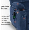 thumbnail image 5 of MCombo Oversized Dual Motor Power Lift Recliner with 27.2'' Extra Wide Seat for Big Tall Elderly, Fabric R7688 (Navy Blue, Large-Wide), 5 of 11