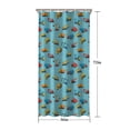 thumbnail image 5 of Cartoon Construction Vehicles Snowflakes Shower Curtain 36"x72" ,Bathroom Decorative Shower Curtains Set with 12 Hooks,Modern Waterproof Washable Shower Curtain, 5 of 6