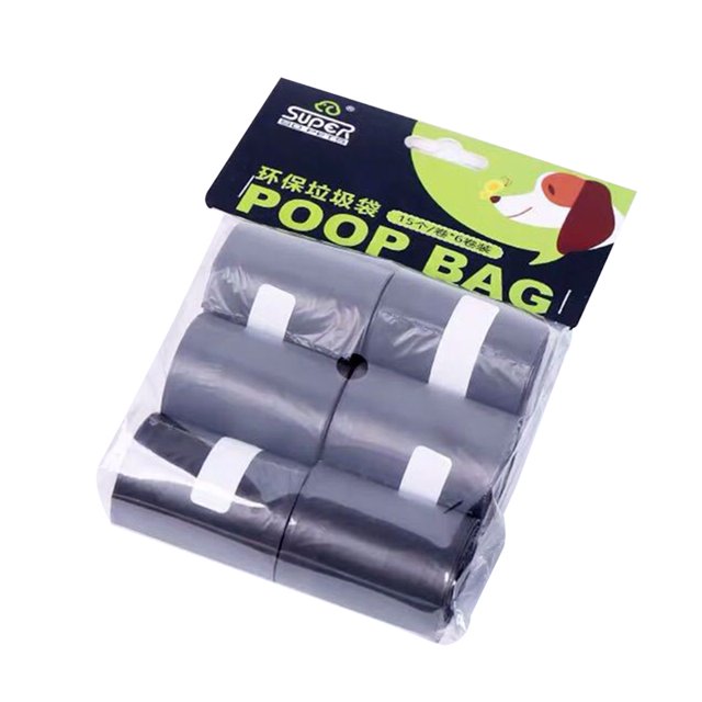 Worallymy Bolsa para recoger caca de mascotas para caminar al aire libre viajar bolsa plegable para recoger desechos de mascotas grande 6 rollos Worallymy JD735919635