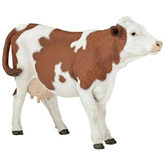 Papo Cow of Montbeliard Figure, Multicolor