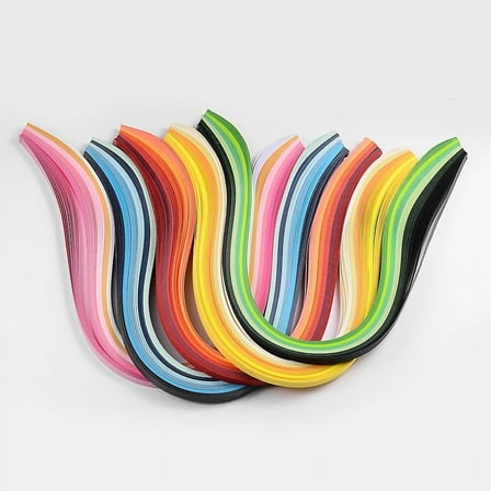 6 colors Quilling Paper Strips Mixed color 390x5mm about 120strips/bag 20strips/color