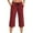 A-Wine, variant on DNDKILG Dndkilg Women's Loose Cropped Gym Crop Pants Athletic Casual Summer Petite Capri Pants with Pockets Low Waist Pull on Capris Wine S