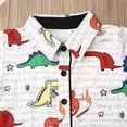 thumbnail image 3 of 2Pcs Summer Newborn Kids Baby Boy Cartoon Dinosaur print Tops Shorts  Suit 1-6 Years, 3 of 6