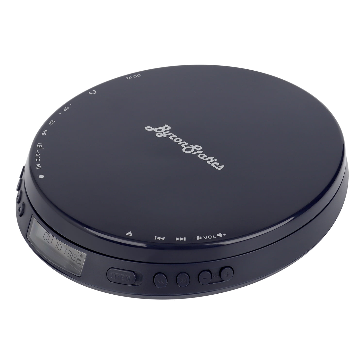 Byronstatics Portable CD Player, Personal Compact Disc Player with Anti