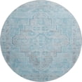 thumbnail image 2 of Addison Rugs Mayfield Premium Machine Washable Transitional Border Sky Round Rug, 8' x 8', 2 of 6