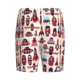 thumbnail image 4 of Picia Rocket Pattern Pajama Shorts for Men, Men's Pajama Bottoms, Sleepwear,Short Pajama Pants-4X-Large, 4 of 9