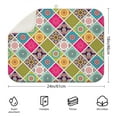 thumbnail image 2 of Boho floral dish drying pad 18x24 Inch with absorbent microfiber, perfect for protecting surfaces while drying dishes, 2 of 5