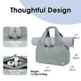 thumbnail image 2 of Bolsa deportiva deportiva para mujer con compartimento para zapatos, color gris, 2 of 6